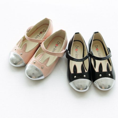 Chaussures enfants en PU ronde coutures cuir pour printemps - semelle plastique Ref 1029487