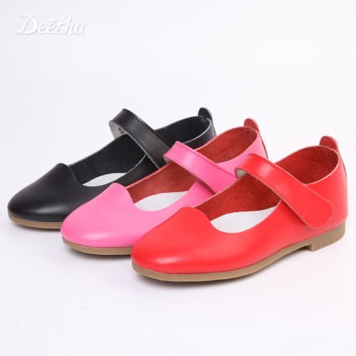 Chaussures enfants en cuir DEESHA ronde pour printemps - Ref 1029525