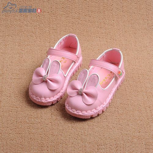 Chaussures enfants en similicuir ronde coutures cuir pour printemps - semelle TPR Ref 1029835