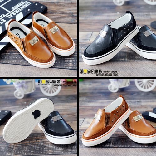 Chaussures enfants ronde pour printemps - semelle caoutchouc Wear Ref 1030283