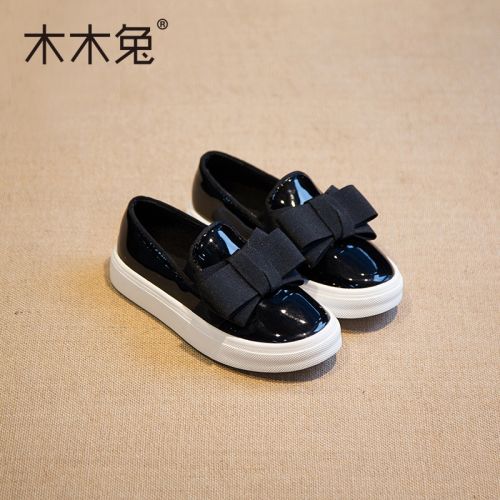 Chaussures enfants en similicuir ronde pour printemps - semelle caoutchouc Ref 1030303