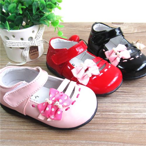 Chaussures enfants en cuir ronde pour printemps - semelle caoutchouc Ref 1030562