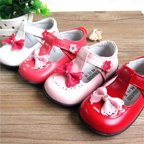 Chaussures enfants en cuir ronde pour printemps - semelle caoutchouc Ref 1030585