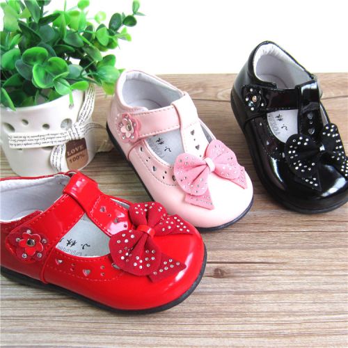Chaussures enfants en cuir ronde pour printemps - semelle caoutchouc Ref 1030606
