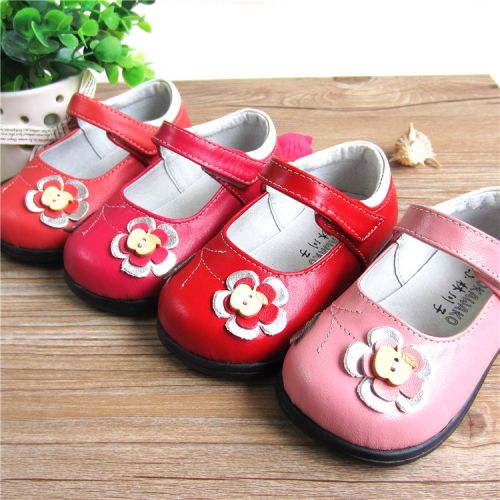 Chaussures enfants en peau de mouton ronde pour printemps - semelle caoutchouc Ref 1030701