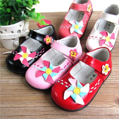 Chaussures enfants en cuir ronde pour printemps - semelle caoutchouc Ref 1030726