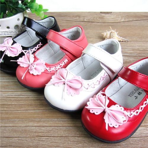 Chaussures enfants en cuir ronde pour printemps - semelle caoutchouc Ref 1030736