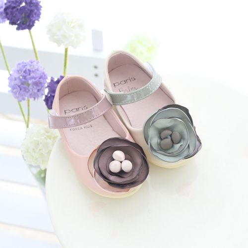 Chaussures enfants en similicuir ronde pour printemps - semelle caoutchouc naturel Ref 1030959