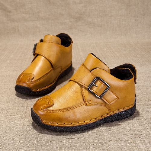 Chaussures enfants en PU ronde métal pour hiver - semelle caoutchouc Ref 1030971