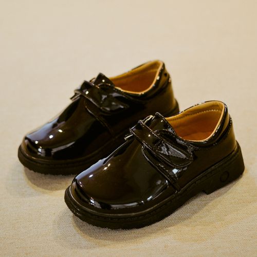 Chaussures enfants en similicuir PINOCHU ronde coutures cuir pour printemps - semelle caoutchouc naturel Ref 1031150