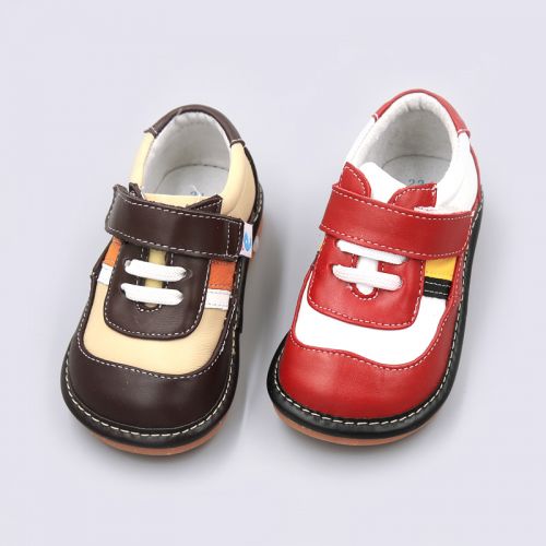 Chaussures enfants en cuir FREYCOO ronde coutures pour printemps - Ref 1031311