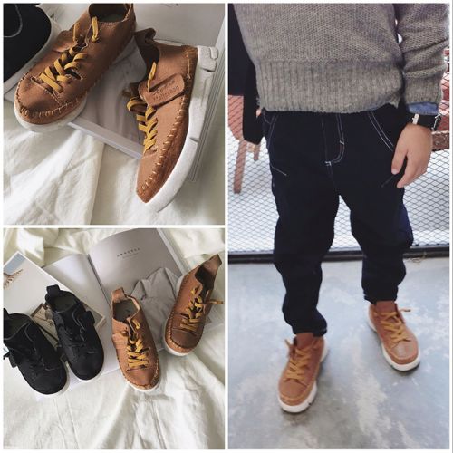 Chaussures enfants en cuir pour printemps - semelle fond composite Ref 1031788