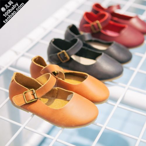 Chaussures enfants en cuir JUANERMA ronde pour printemps - semelle caoutchouc naturel Ref 1032039