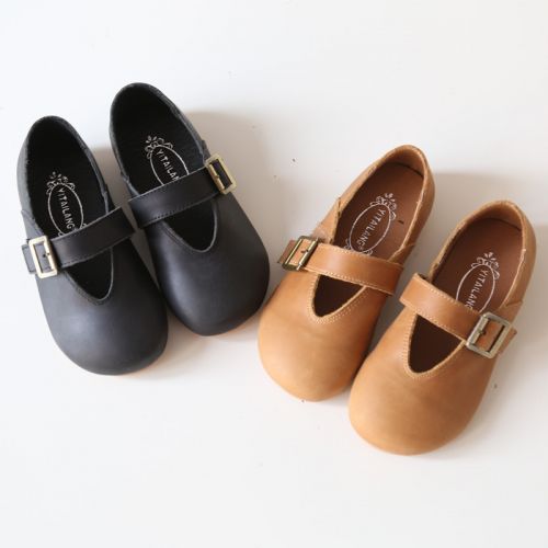 Chaussures enfants en cuir ronde pour printemps - Ref 1032075