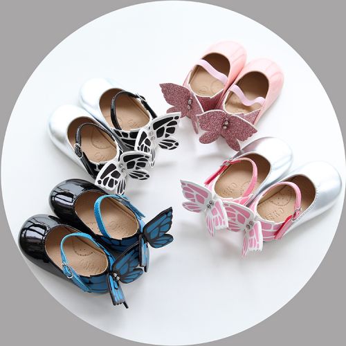 Chaussures enfants en PU NEKO ronde pour printemps - semelle caoutchouc antidérapant Ref 1032089