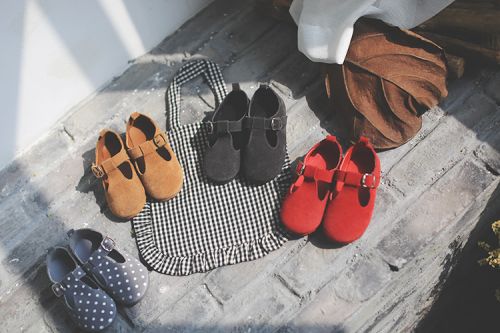 Chaussures enfants en cuir ronde pour printemps - Ref 1032114