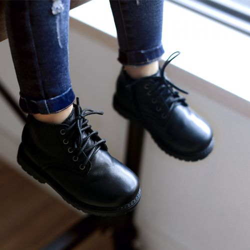 Chaussures enfants en cuir ronde pour Toute saison - Ref 1032120