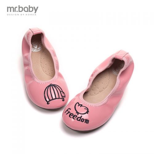 Chaussures enfants en similicuir MRBABY ronde pour printemps - semelle caoutchouc antidérapant Ref 1032249