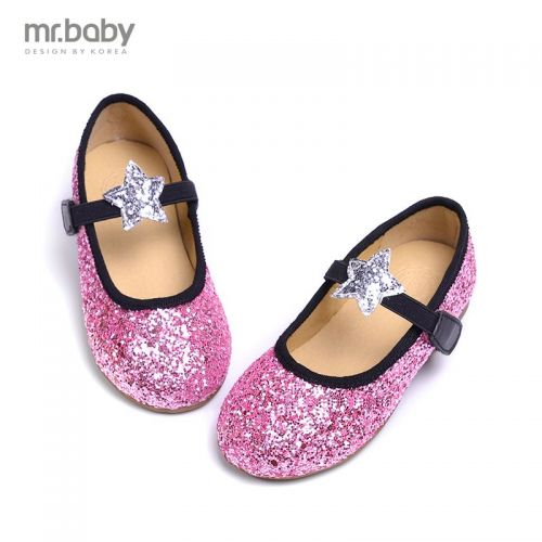 Chaussures enfants MRBABY ronde paillette pour printemps - semelle caoutchouc Ref 1032308