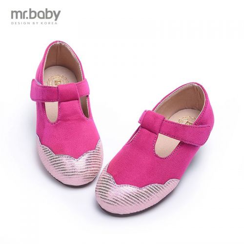 Chaussures enfants en PU MRBABY ronde coutures cuir pour printemps - semelle caoutchouc Ref 1032316