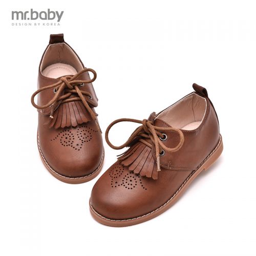 Chaussures enfants en similicuir MRBABY ronde pour printemps - semelle caoutchouc antidérapant Ref 1032328