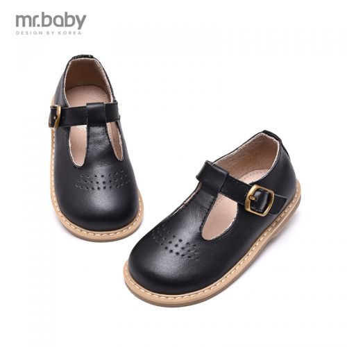 Chaussures enfants en cuir MRBABY ronde creux pour printemps - semelle caoutchouc antidérapant Ref 1032361