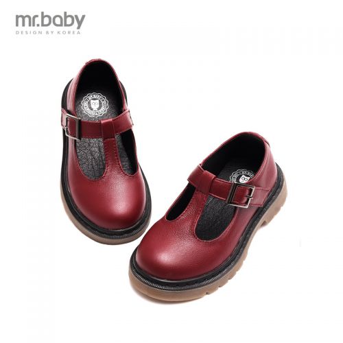 Chaussures enfants en cuir MRBABY ronde pour printemps - semelle caoutchouc antidérapant Ref 1032372