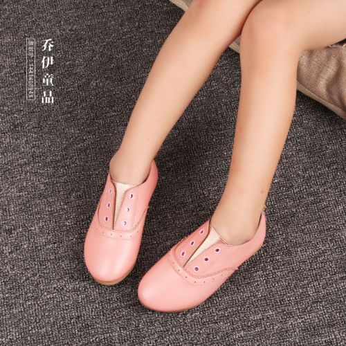 Chaussures enfants en cuir FONBEYLA ronde rivet pour printemps - Ref 1032647