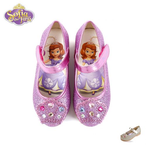 Chaussures enfants DISNEY ronde paillette pour printemps - semelle caoutchouc Ref 1032864