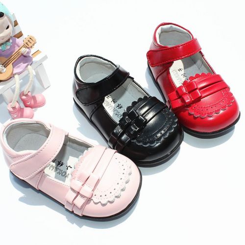 Chaussures enfants en cuir ronde pour printemps - semelle caoutchouc Ref 1032912