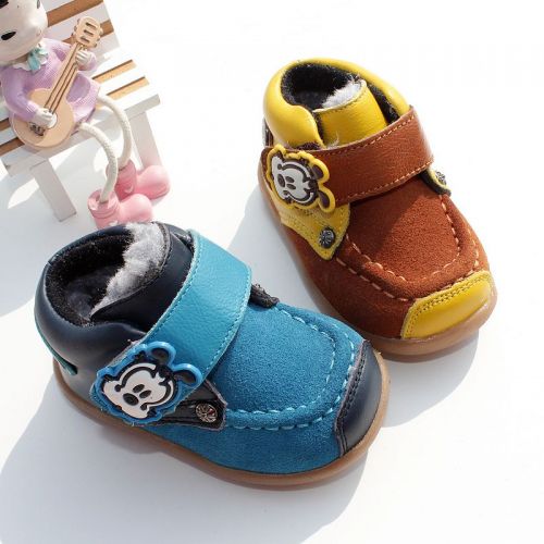 Chaussures enfants en cuir ronde pour hiver - Ref 1032925