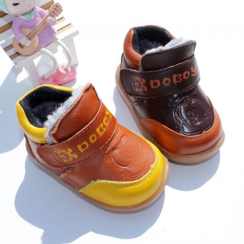 Chaussures enfants en cuir ronde pour hiver - Ref 1032937
