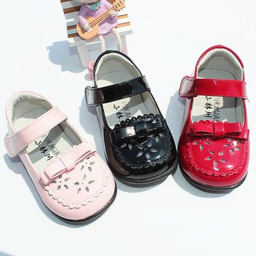 Chaussures enfants en cuir ronde pour printemps - semelle caoutchouc Ref 1032969