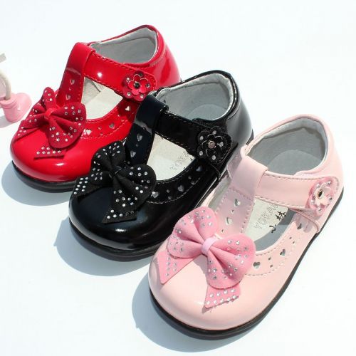 Chaussures enfants en cuir ronde pour printemps - semelle caoutchouc Ref 1032989