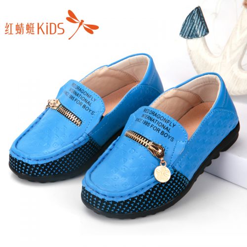 Chaussures enfants en PU REDDRAGONFLY ronde coutures cuir pour printemps - semelle caoutchouc Ref 1033047
