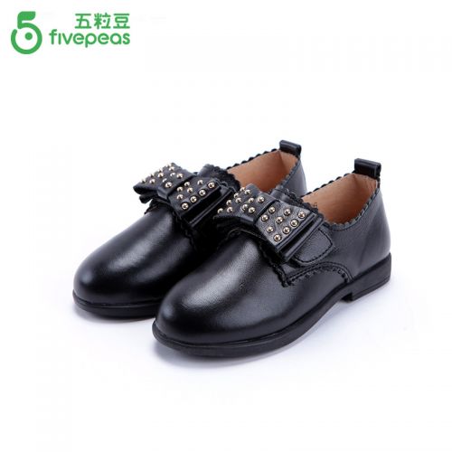 Chaussures enfants en cuir FIVE PEAS ronde rivet pour printemps - semelle caoutchouc Ref 1033550