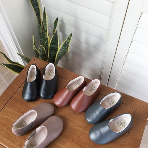 Chaussures enfants en cuir synthétique ronde pour hiver - Ref 1033652
