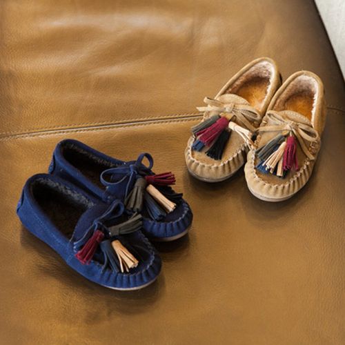 Chaussures enfants en peau de porc ronde pour hiver - Ref 1033974