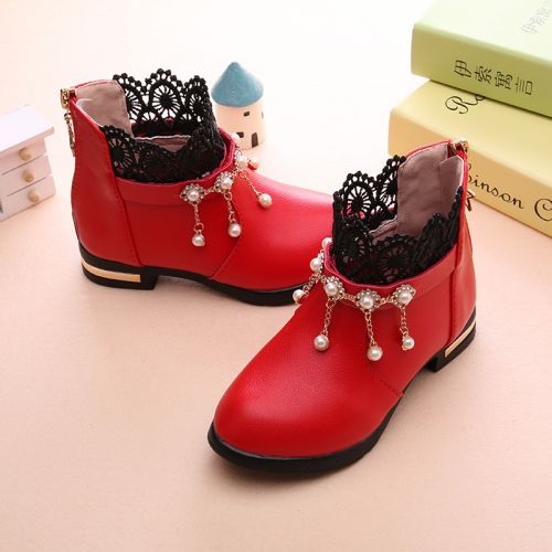 Chaussures enfants en PU pointu pour printemps - semelle caoutchouc Ref 1034522