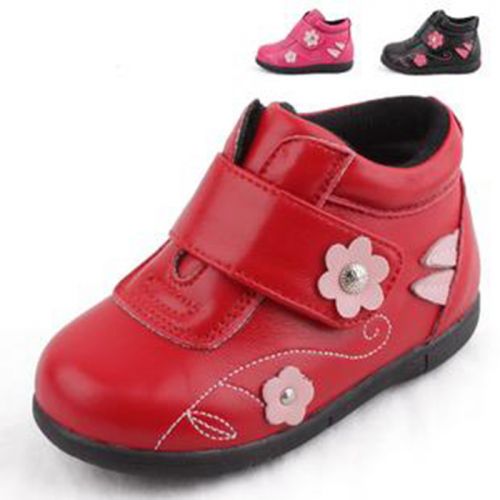 Chaussures enfants en peau de mouton ronde pour hiver - Ref 1034621