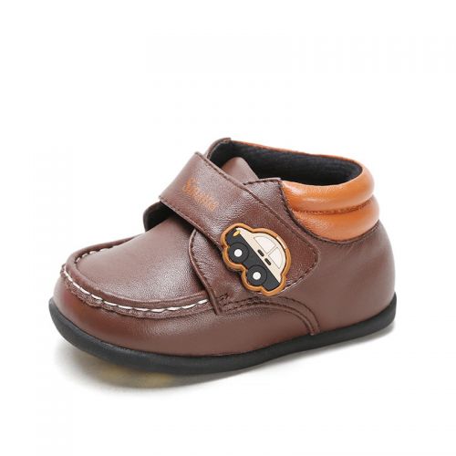 Chaussures enfants en peau de mouton ronde pour hiver - semelle caoutchouc Ref 1034671