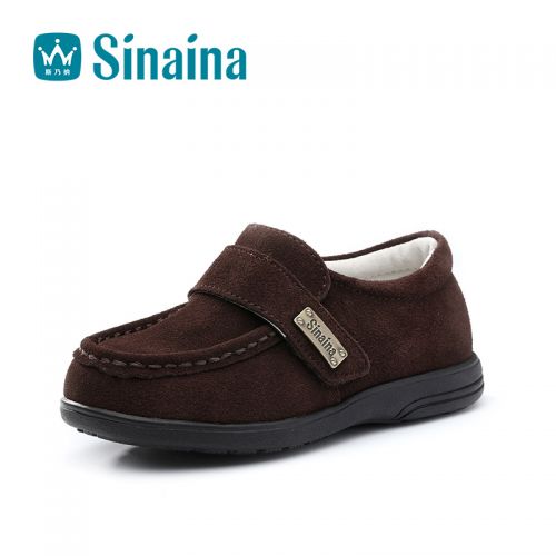 Chaussures enfants en de vache, Nubuck, ronde pour printemps - semelle TPR Ref 1034855