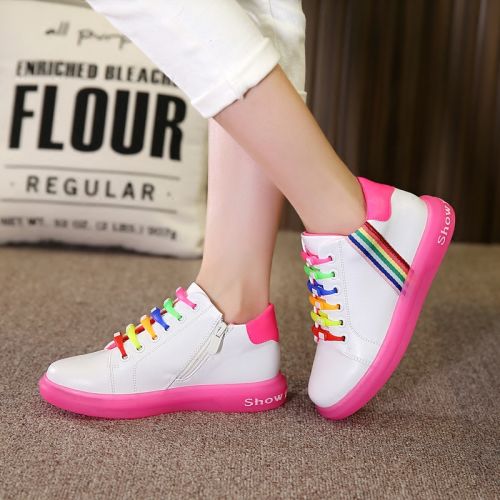 Chaussures enfants en PU pour printemps - semelle caoutchouc Ref 1036829