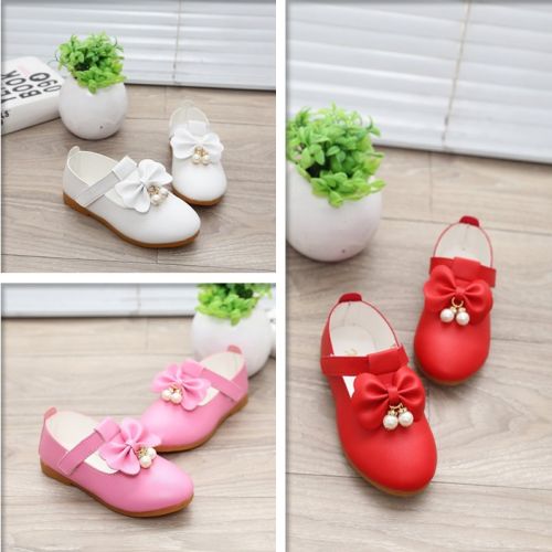 Chaussures enfants en cuir synthétique ronde pour printemps - semelle TPR Ref 1036842