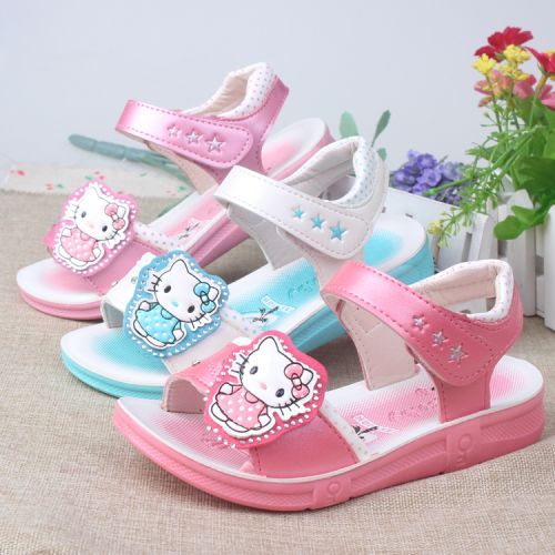 Chaussures enfants en cuir rivet pour été - semelle caoutchouc Ref 1036862