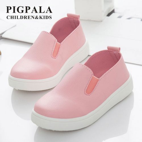 Chaussures enfants en PU ronde pour printemps - semelle caoutchouc antidérapant Ref 1036872