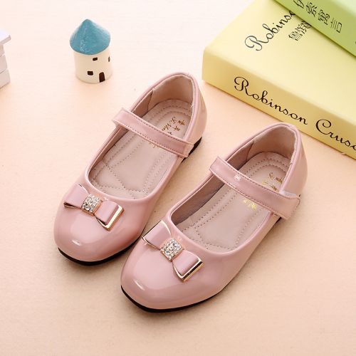 Chaussures enfants en PU ronde avec perles pour été - semelle caoutchouc naturel Ref 1036876