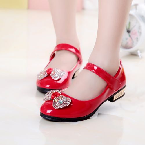 Chaussures enfants en PU ronde paillette pour printemps - semelle plastique Ref 1036985