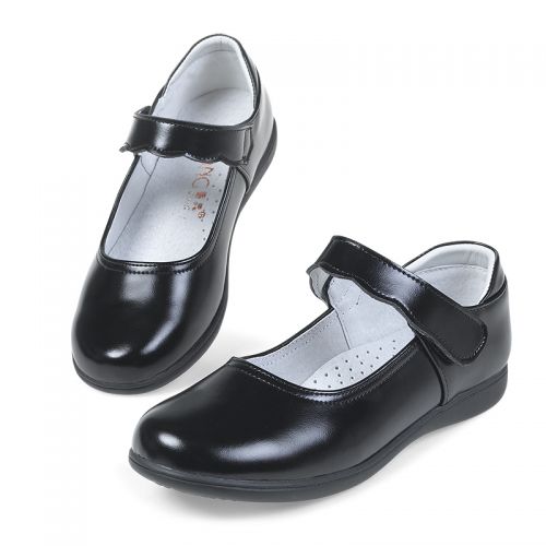 Chaussures enfants en cuir ronde métal pour Toute saison - semelle caoutchouc Ref 1037015