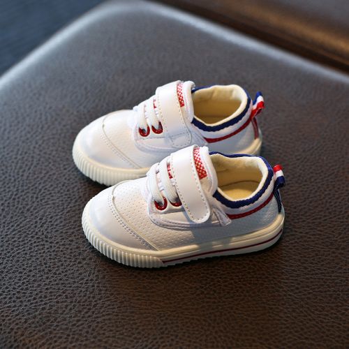 Chaussures enfants en cuir synthétique coutures pour printemps - Ref 1037096